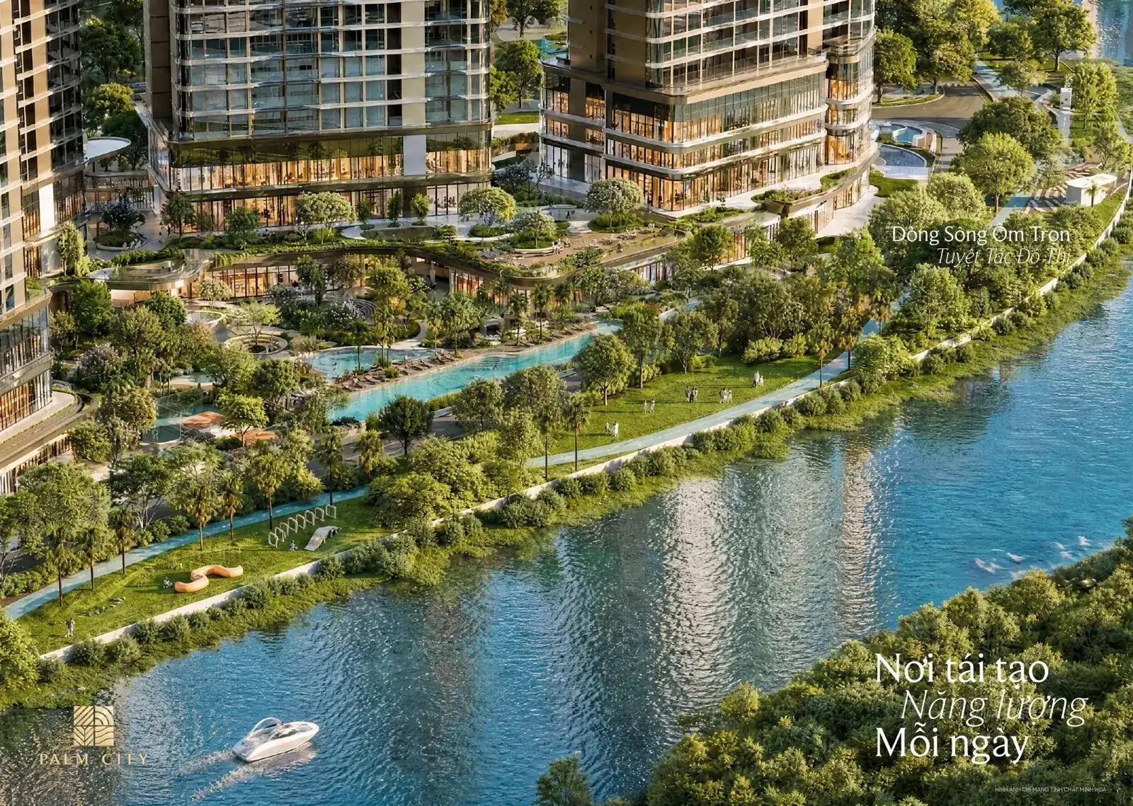 Công viên ven sông Palm City dài gần 3 km với cung đường dạo bộ